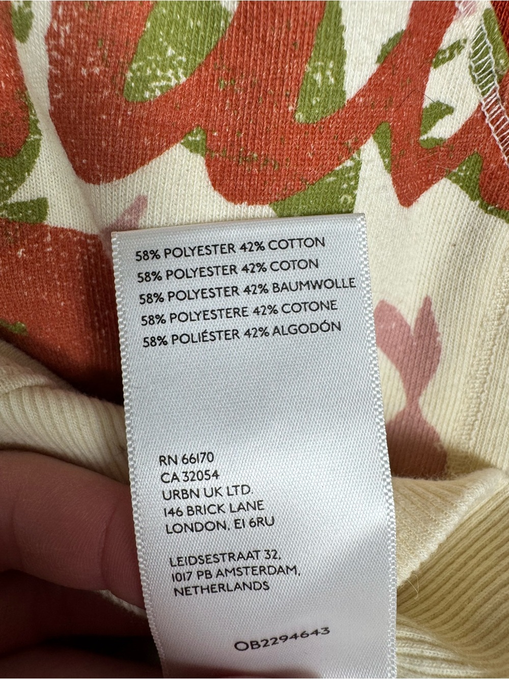 Pilcro Anthropologie Muscle Sweatshirt Beige Orange Women’s S - Picture 6 of 8